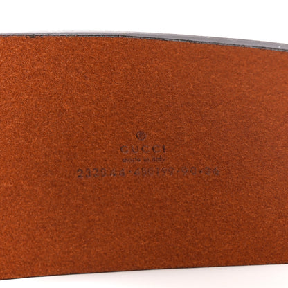 Gucci Calfskin Horsebit Wide Belt 90 36 Brown 4 of 4