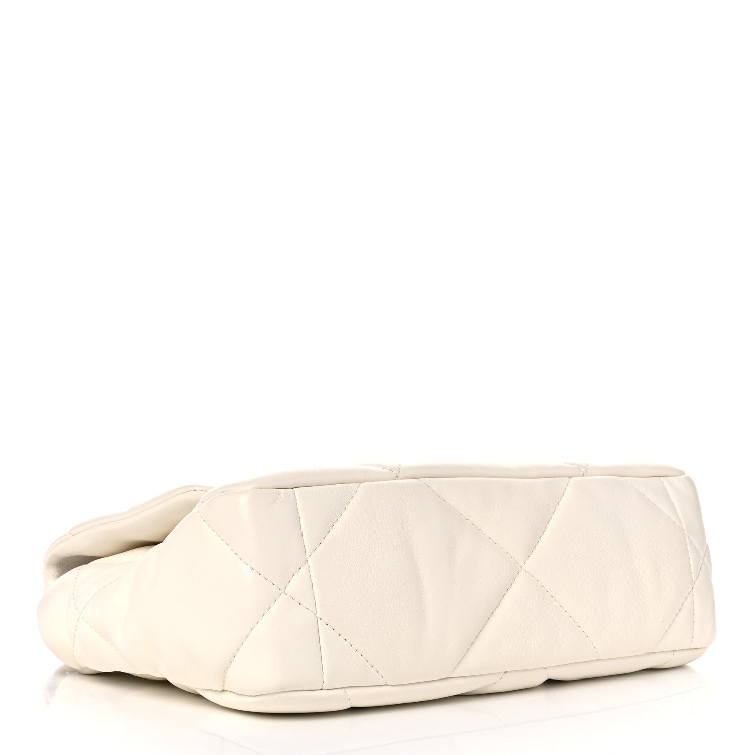 Chanel Lambskin Quilted Medium Chanel 19 Flap White 4 of 10