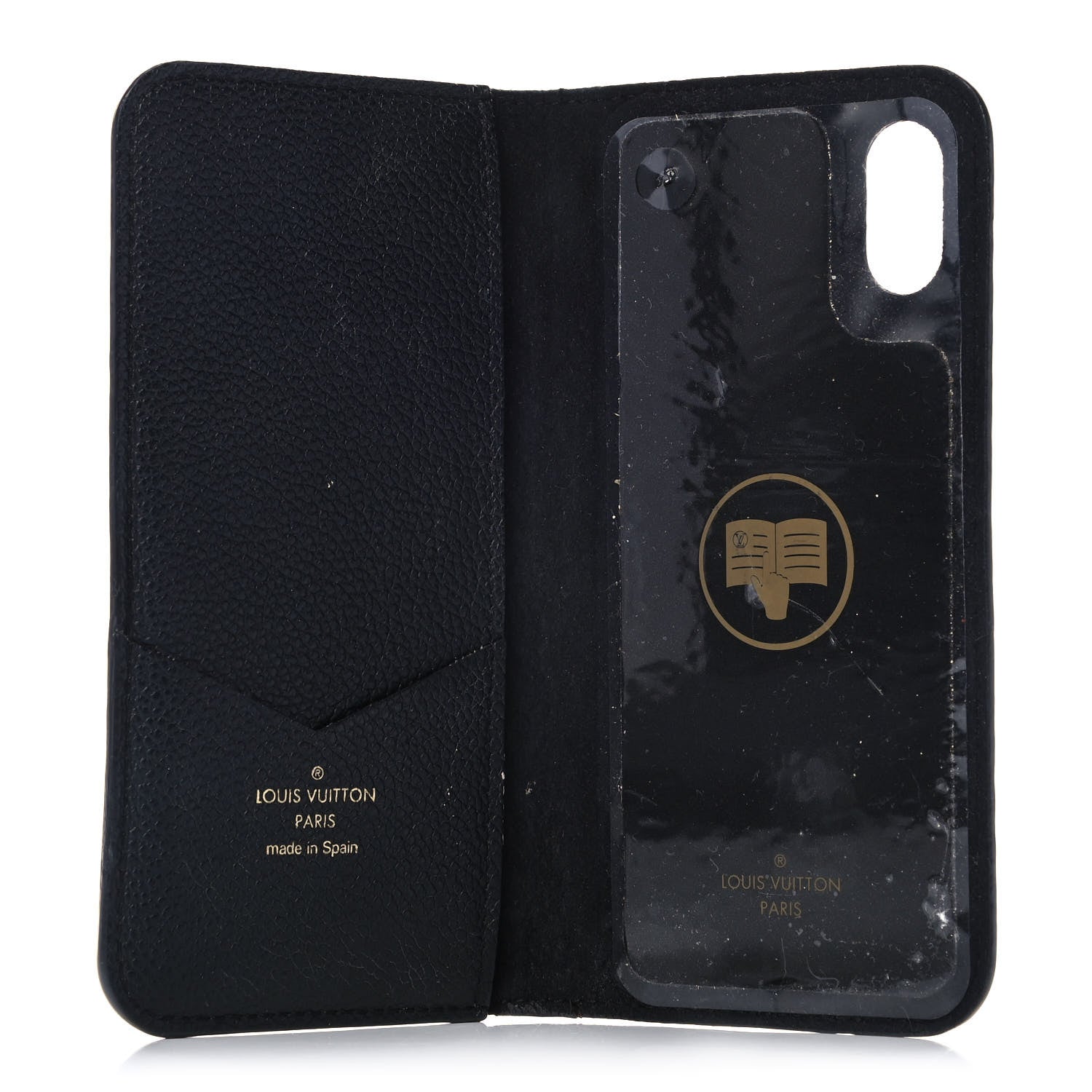 Louis Vuitton Empreinte iPhone X/XS Folio Case Black 7 of 10