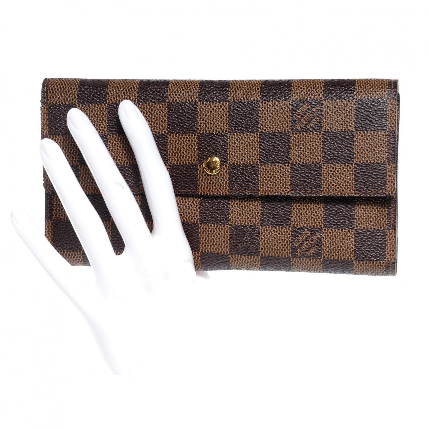 Louis Vuitton Damier Ebene Porte Tresor International Wallet 2 of 7