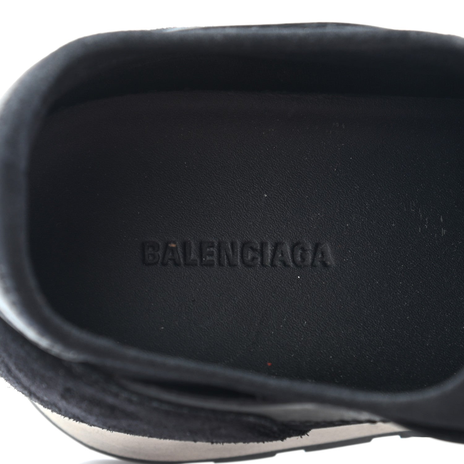 Balenciaga Mesh Calfskin Neoprene Suede Womens Race Runner Sneakers 40 Black 6 of 21