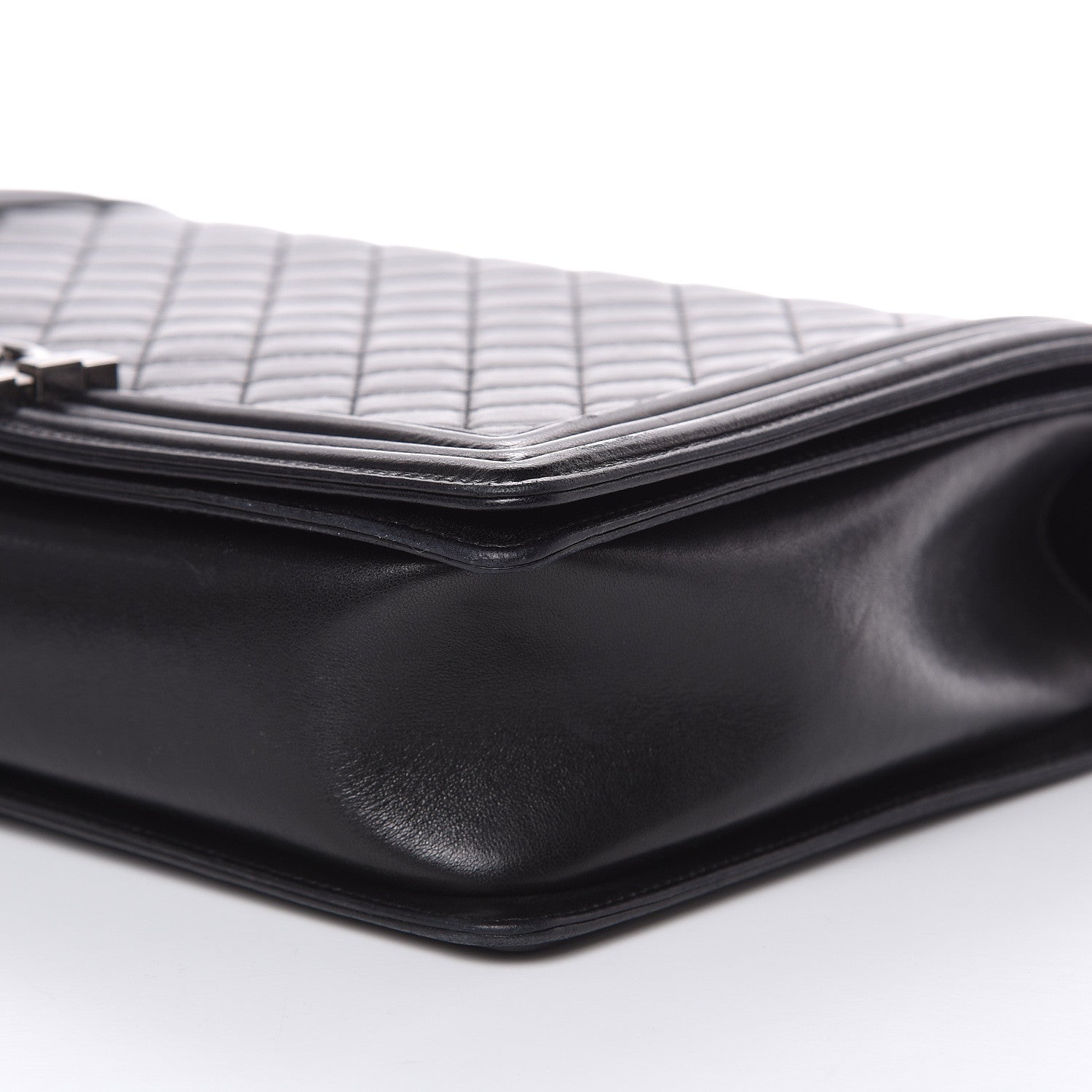 Chanel Lambskin Quilted Large Boy Flap Black 9 of 15