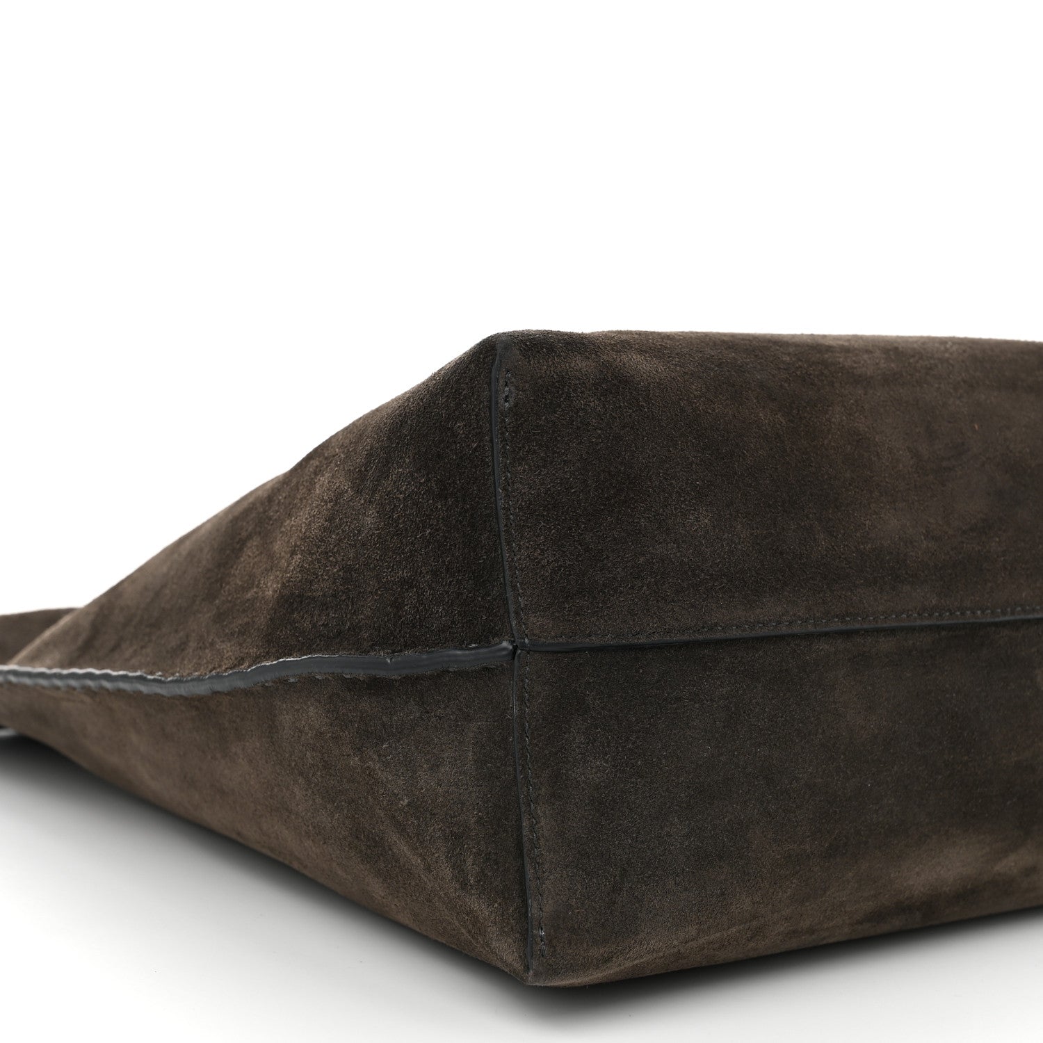 The Row Suede Wander Bag Brown 8 of 9