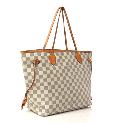 Louis Vuitton Damier Azur Neverfull MM 3 of 10