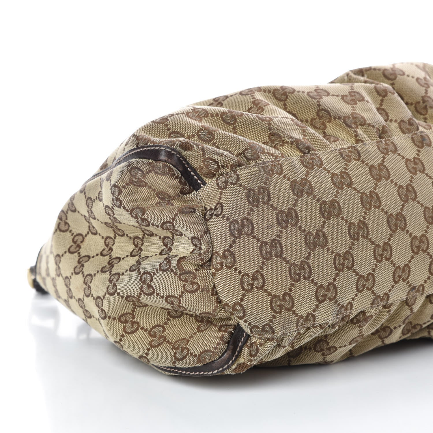 Gucci Monogram Large D Gold Hobo Dark Brown 4 of 12