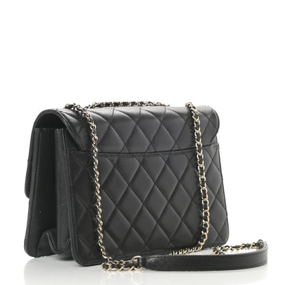 Chanel Sheepskin Quilted Beauty Lock Flap Black 3 of 13