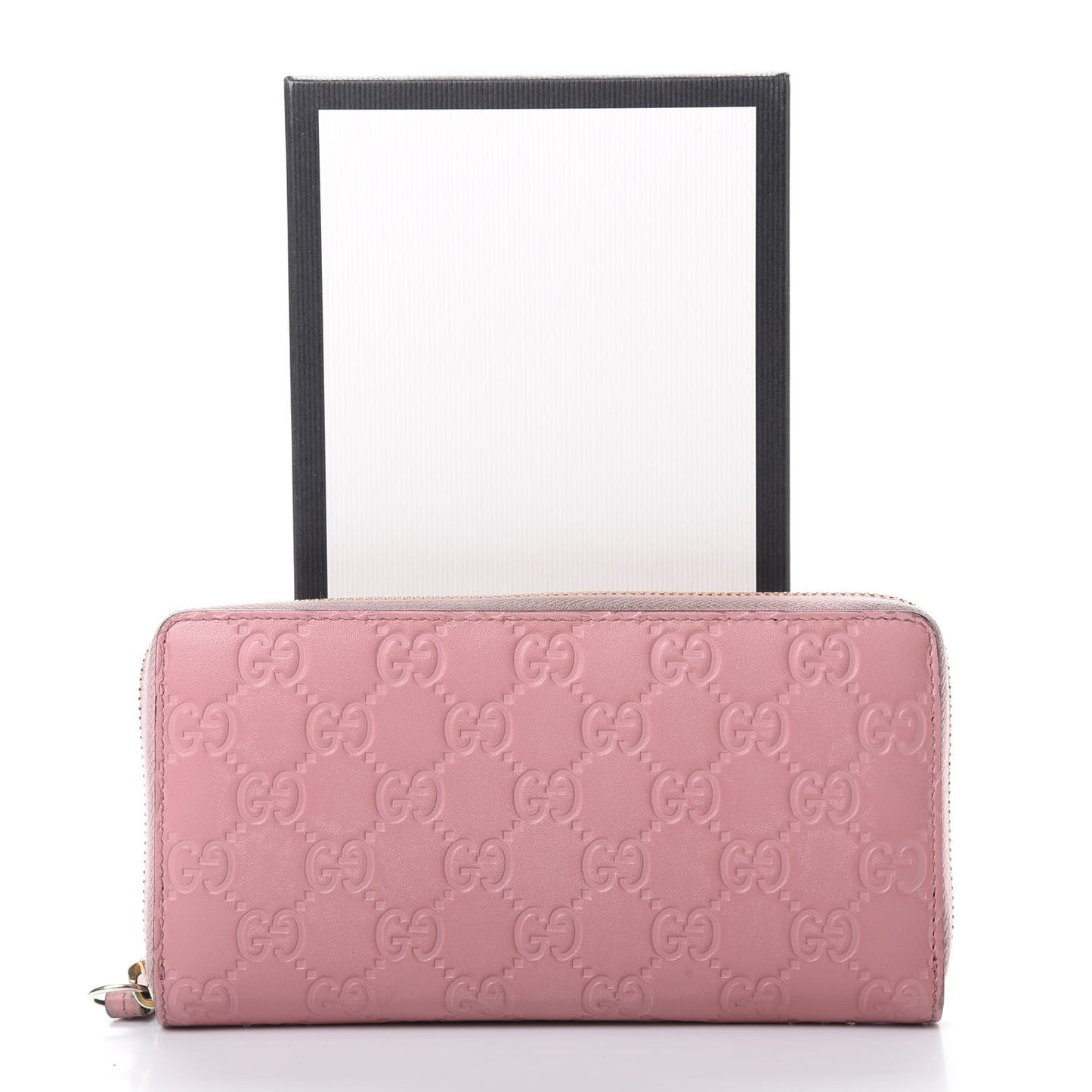 Guccissima Zip Around Wallet Pink