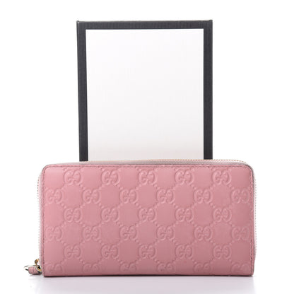 Gucci Guccissima Zip Around Wallet Pink 12 of 12