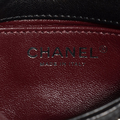 Chanel Lambskin Studded Metal Beauty Mini Flap Black 10 of 14