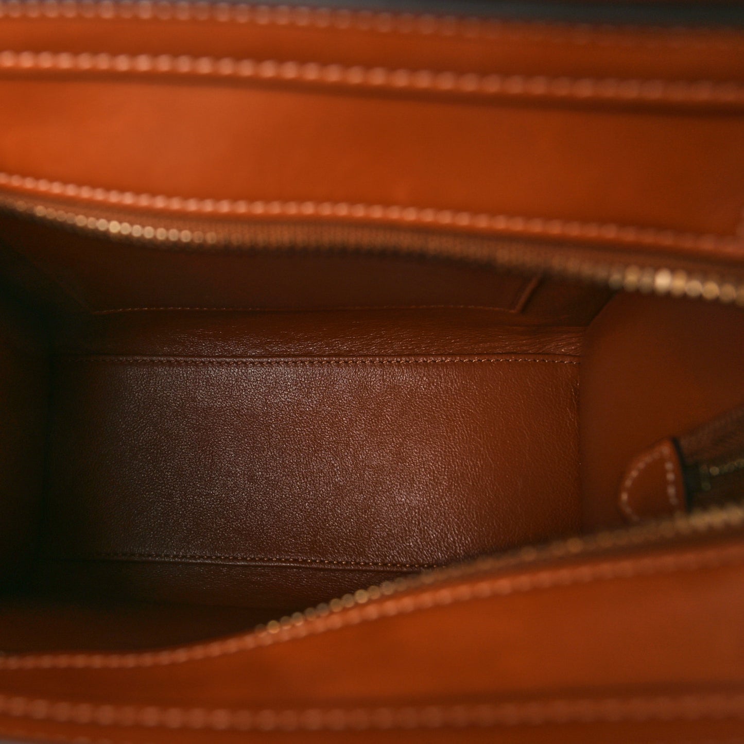 Textile Smooth Calfskin Nano Luggage Tan White