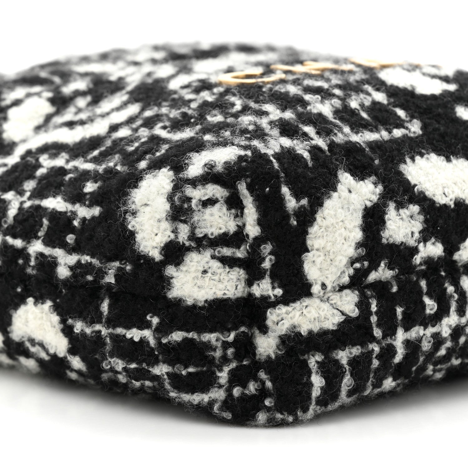 Chanel Cashmere Mini Chanel 22 Black White 9 of 10