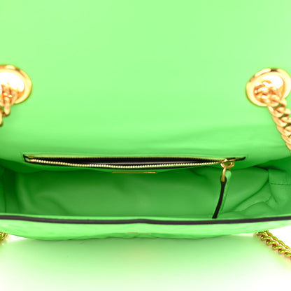 Fendi Nappa Small FF Embossed Midi Chain Baguette Edamame 5 of 10