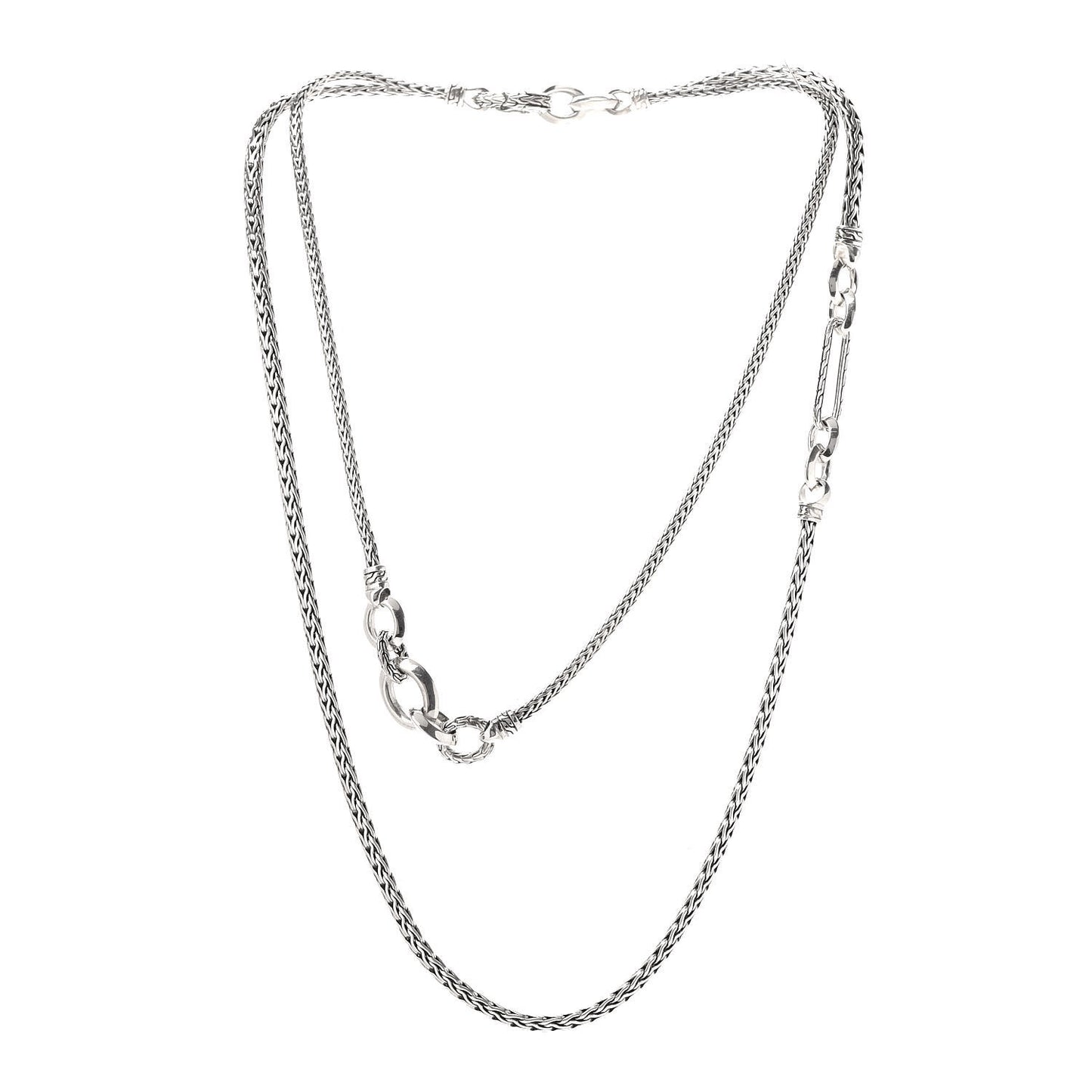 Sterling Silver Double Remix Transformable Necklace