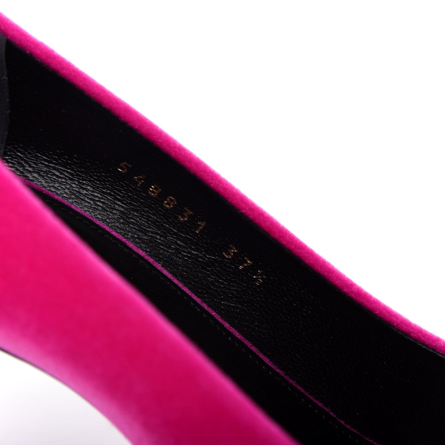 Velvet De Soie Pumps 37.5 Rose Fuchsia