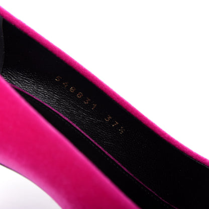 Balenciaga Velvet De Soie Pumps 37.5 Rose Fuchsia 10 of 11