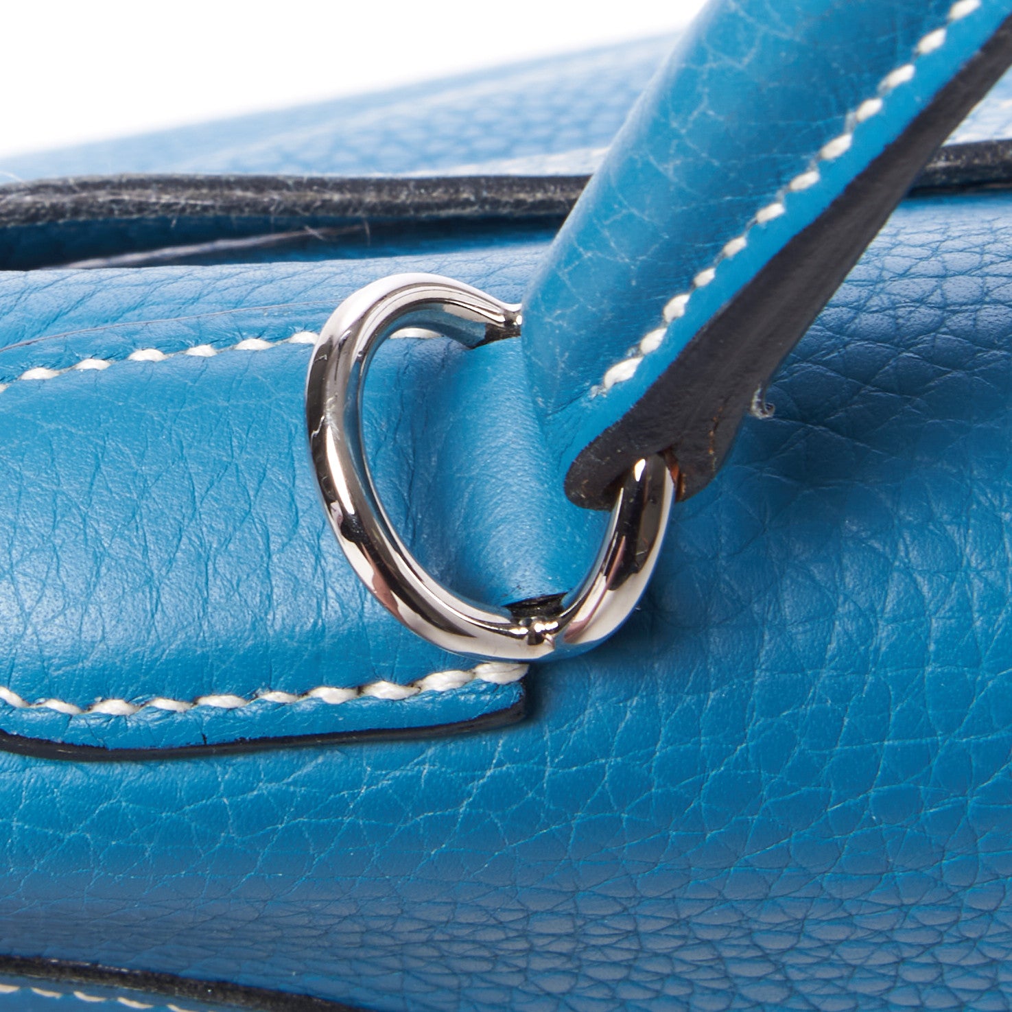 Hermes Togo Kelly Retourne 32 Blue Jean 9 of 32
