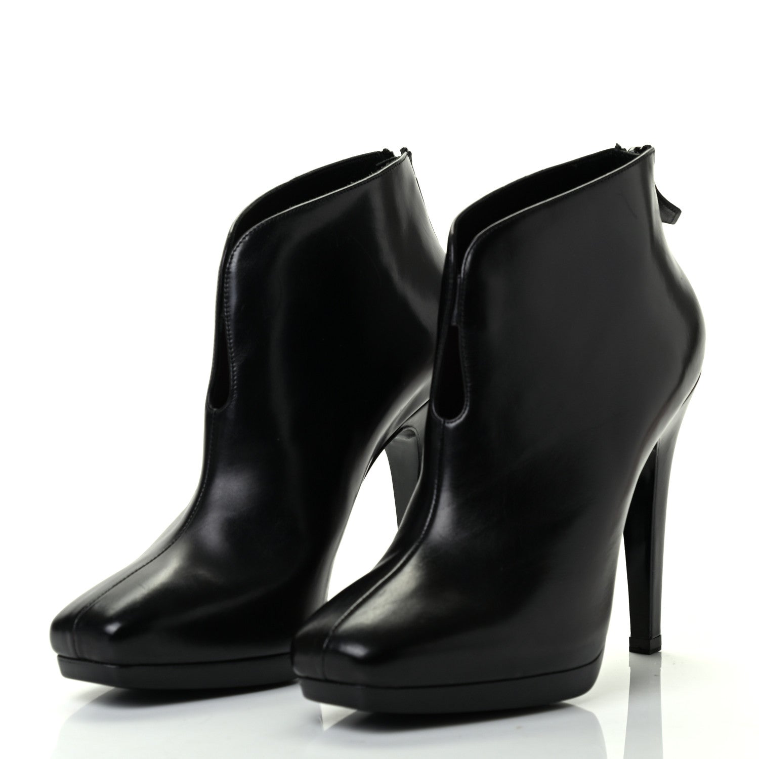 Hermes Calfskin Bottine Honey Ankle Booties 36 Black 3 of 7