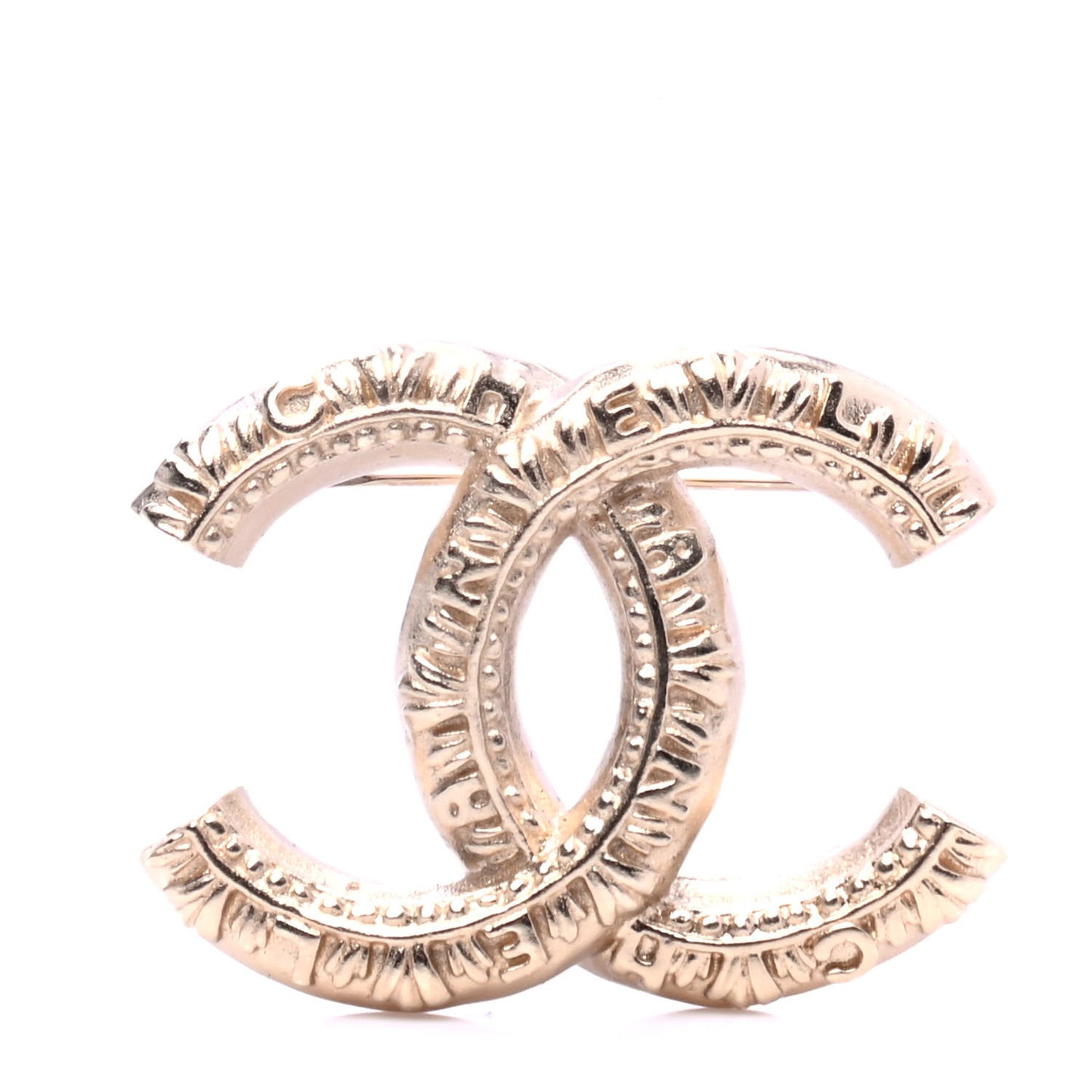 CC Logo Brooch Gold