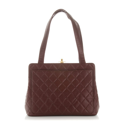 Chanel Caviar Quilted Shoulder Bag Bordeaux 1 of 8