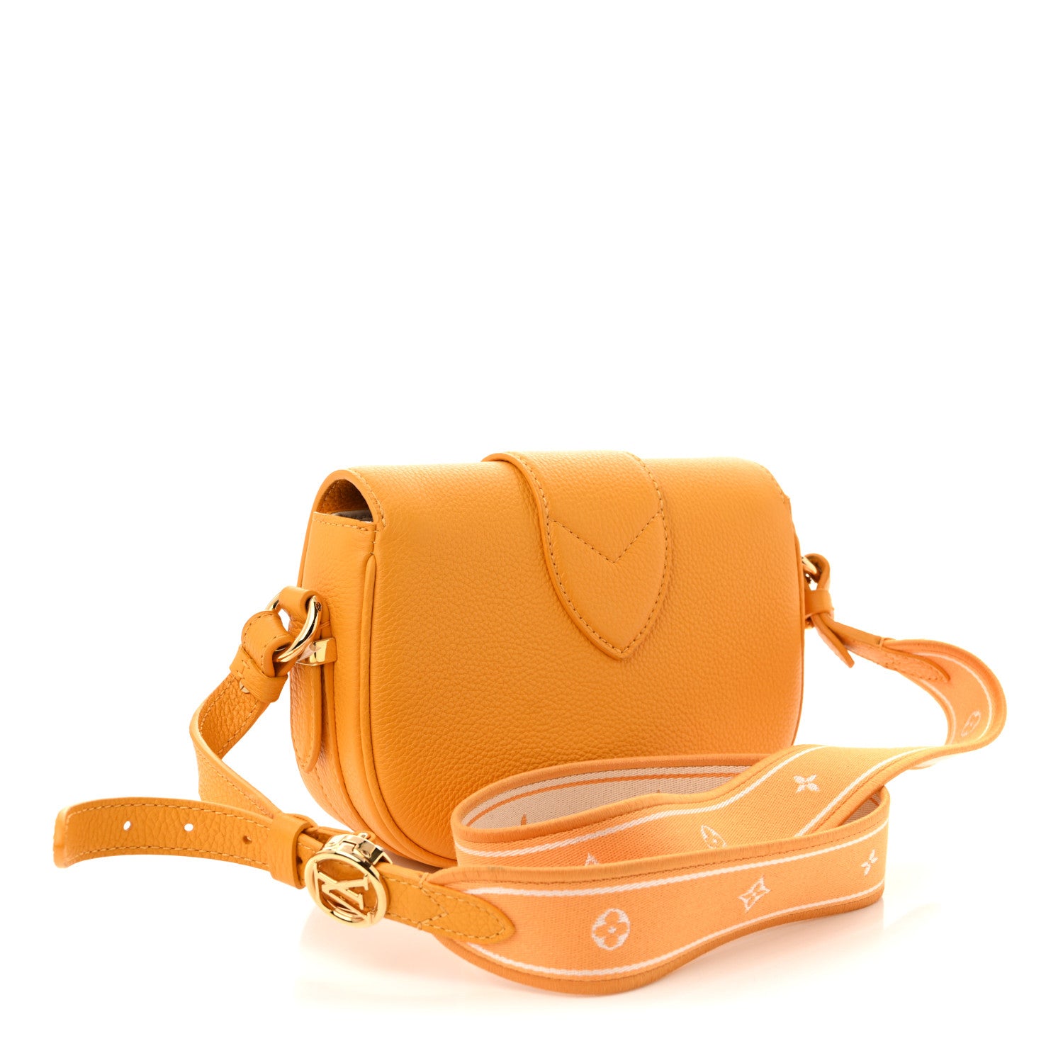 Louis Vuitton Grained Calfskin LV Pont 9 Soft PM Sunbeam 3 of 11