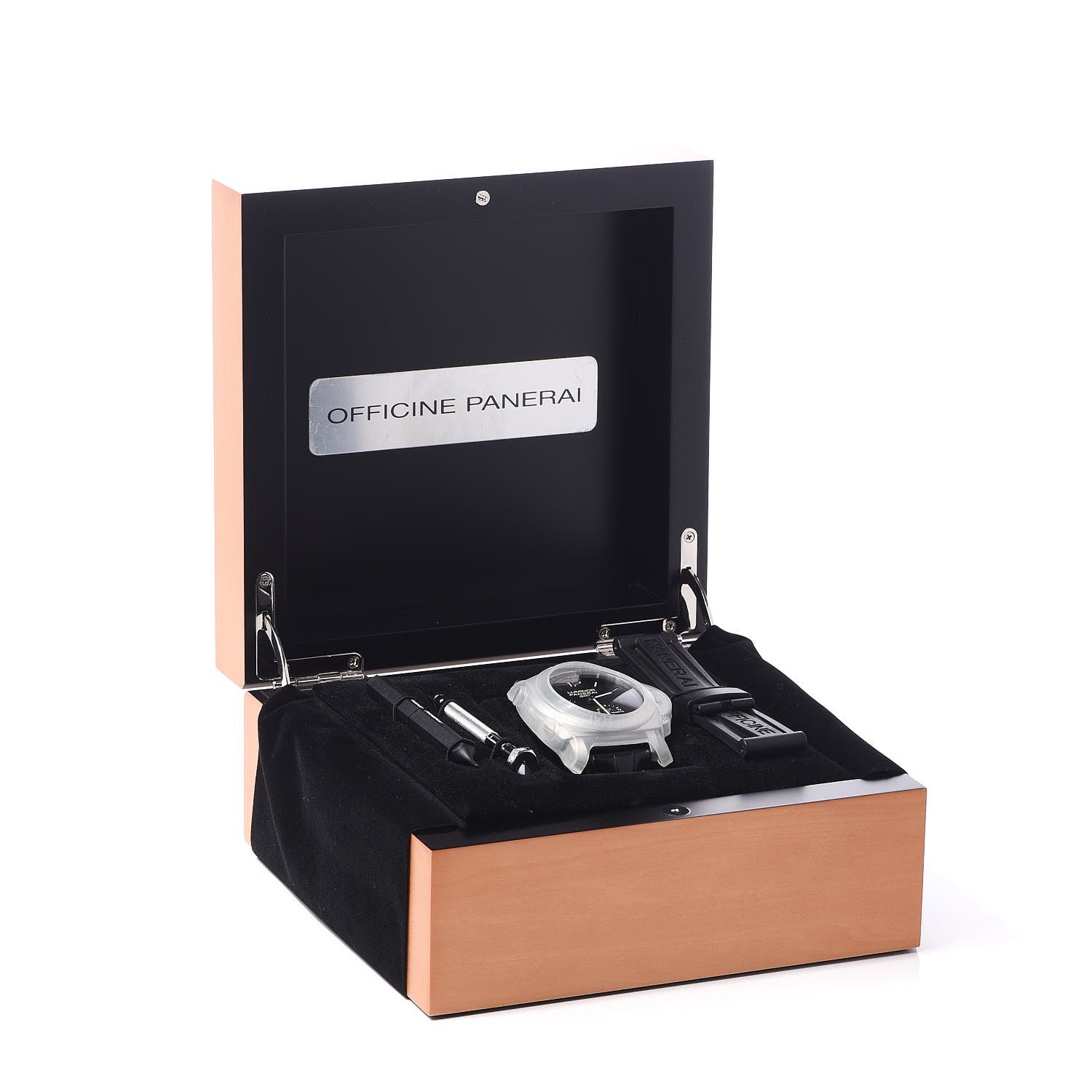 Panerai Stainless Steel Alligator 44mm 1950 3 Days GMT Power Reserve Automatic Watch Black PAM00321 9 of 11