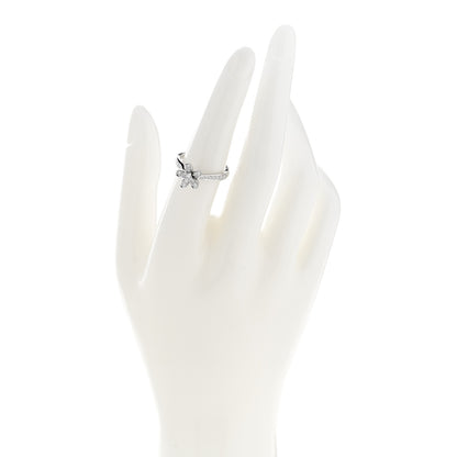 Van Cleef & Arpels 18K White Gold Diamond Socrate Ring 52 6 2 of 8