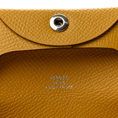 Hermes Epsom Bastia Coin Purse Jaune Ambre 6 of 9