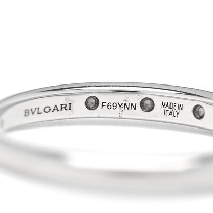 Bulgari Platinum Diamond Fedi Wedding Band Ring 48 4.5 4 of 4