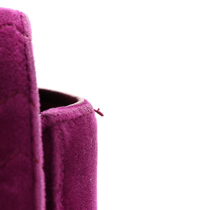 Gucci Velvet Matelasse Small GG Marmont Shoulder Bag Fuchsia Violet Cyclamen 12 of 14