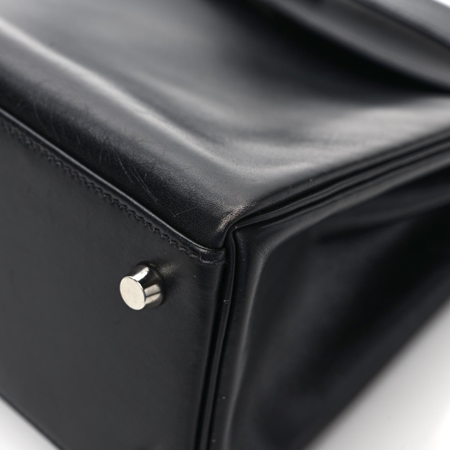 Hermes Box Kelly Retourne 28 Black 10 of 11