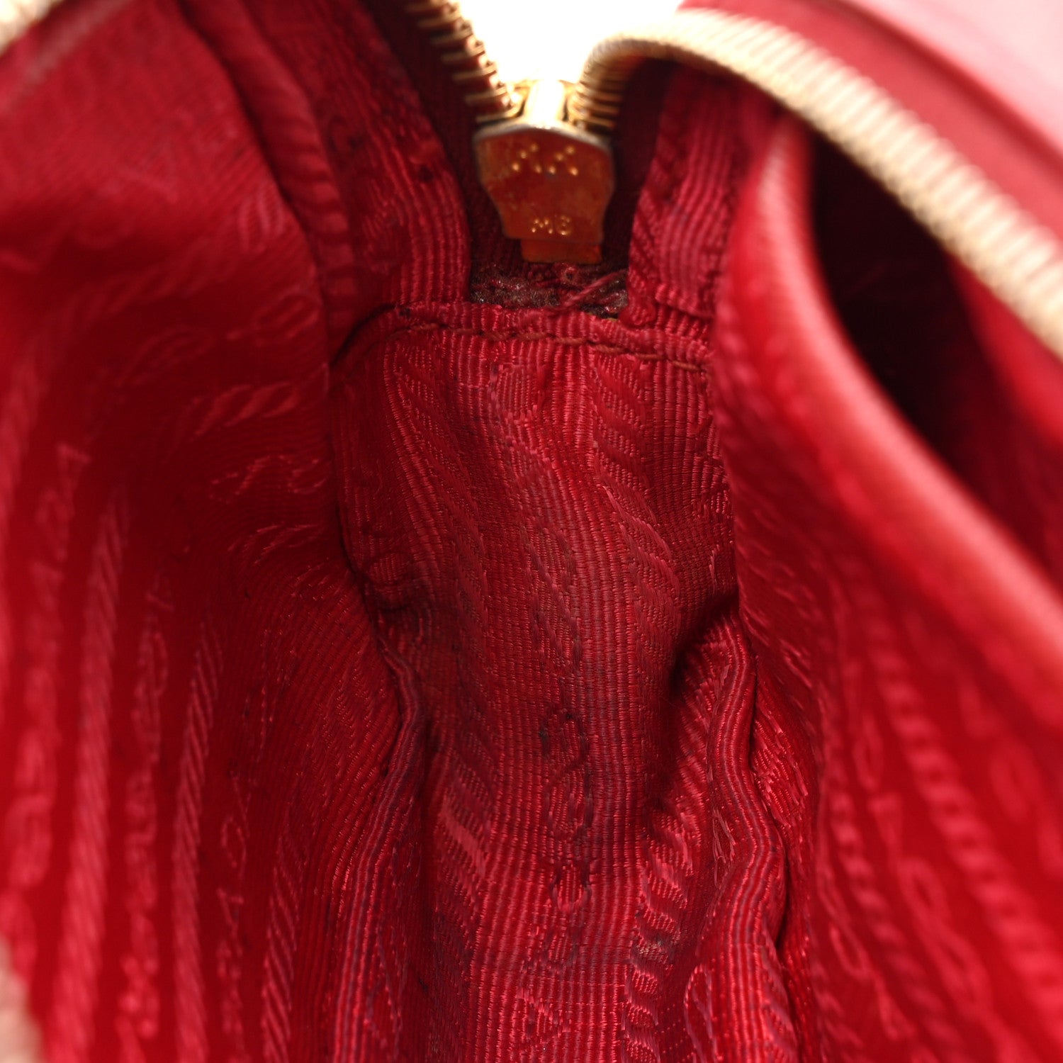 Prada Saffiano Mini Camera Crossbody Bag Fuoco 13 of 17