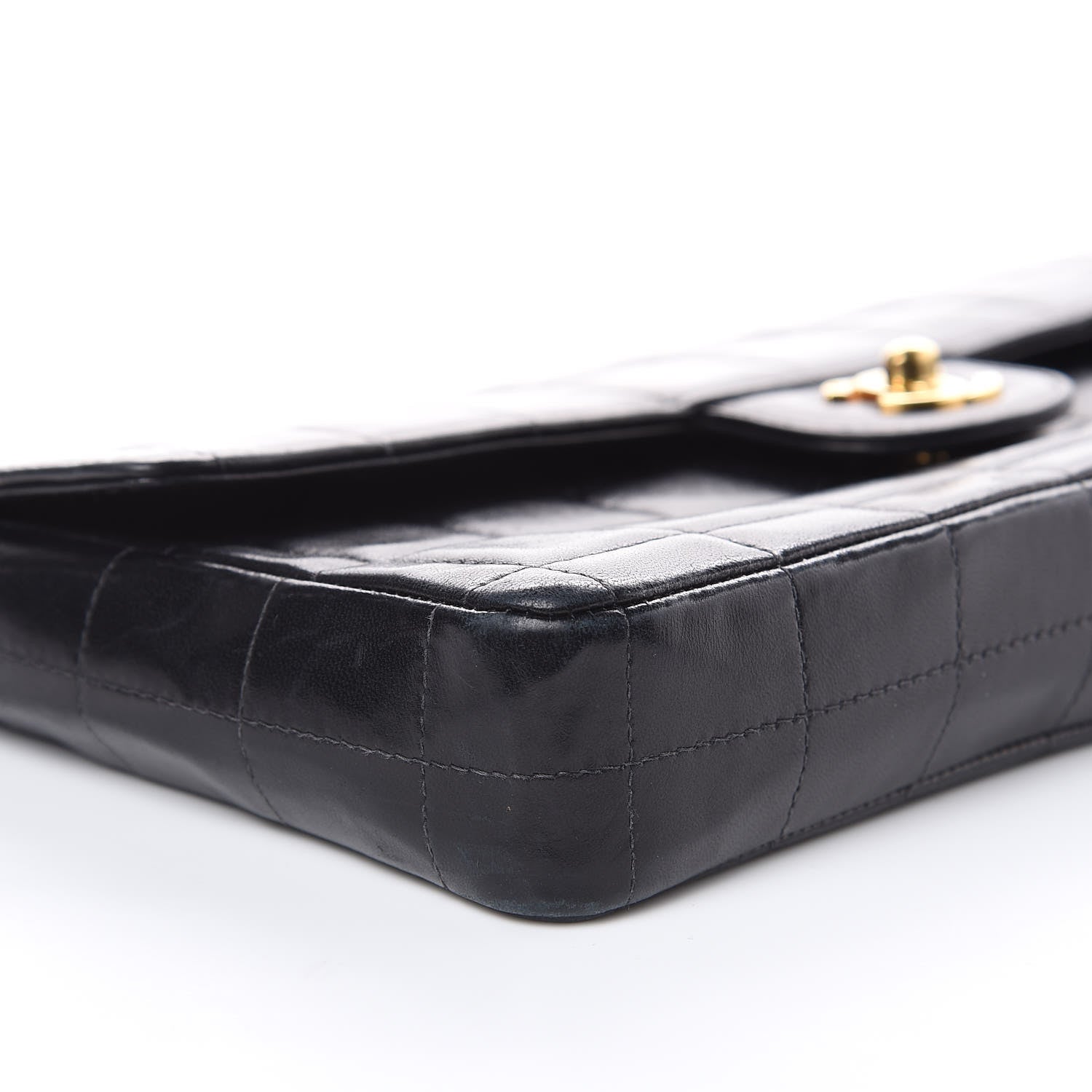 Chanel Lambskin East West Chocolate Bar Flap Black 9 of 14