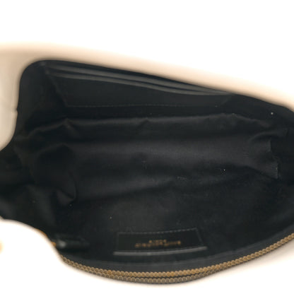 Saint Laurent Lambskin Quilted Toy Loulou Puffer Monogram Chain Satchel Crema Soft 5 of 11