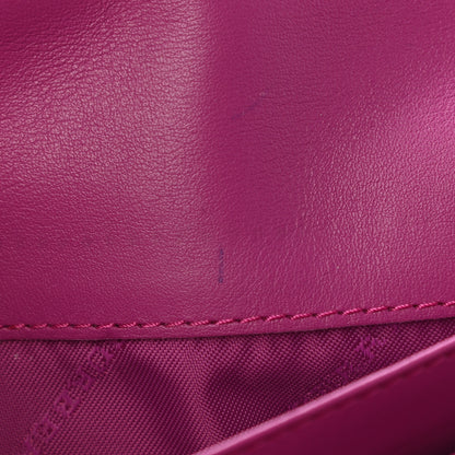 Burberry Patent Heritage Grain Penrose Continental Wallet Pink 8 of 11