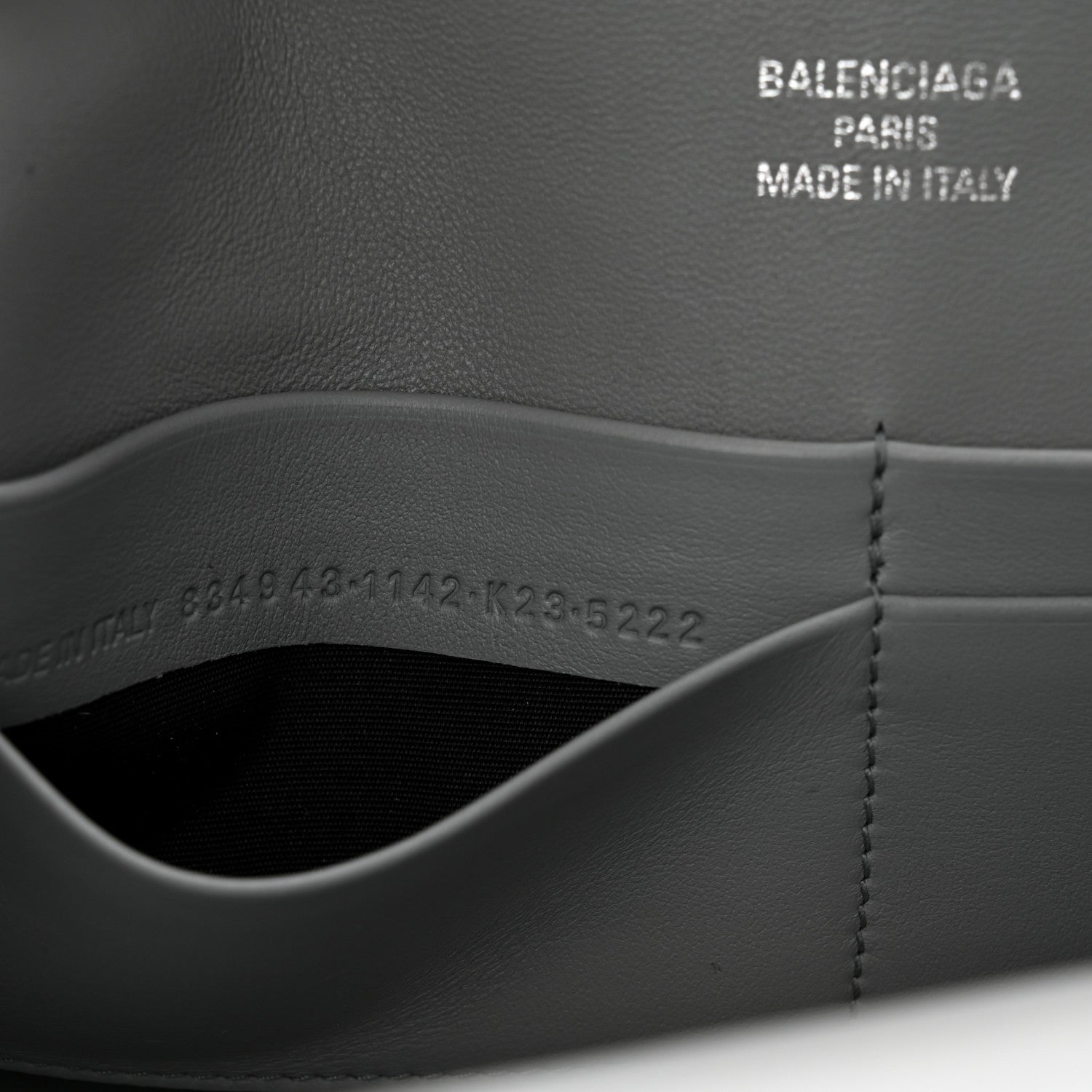 Balenciaga Smooth Calfskin Small Bel Air Clutch On Strap Cloud Grey 8 of 11