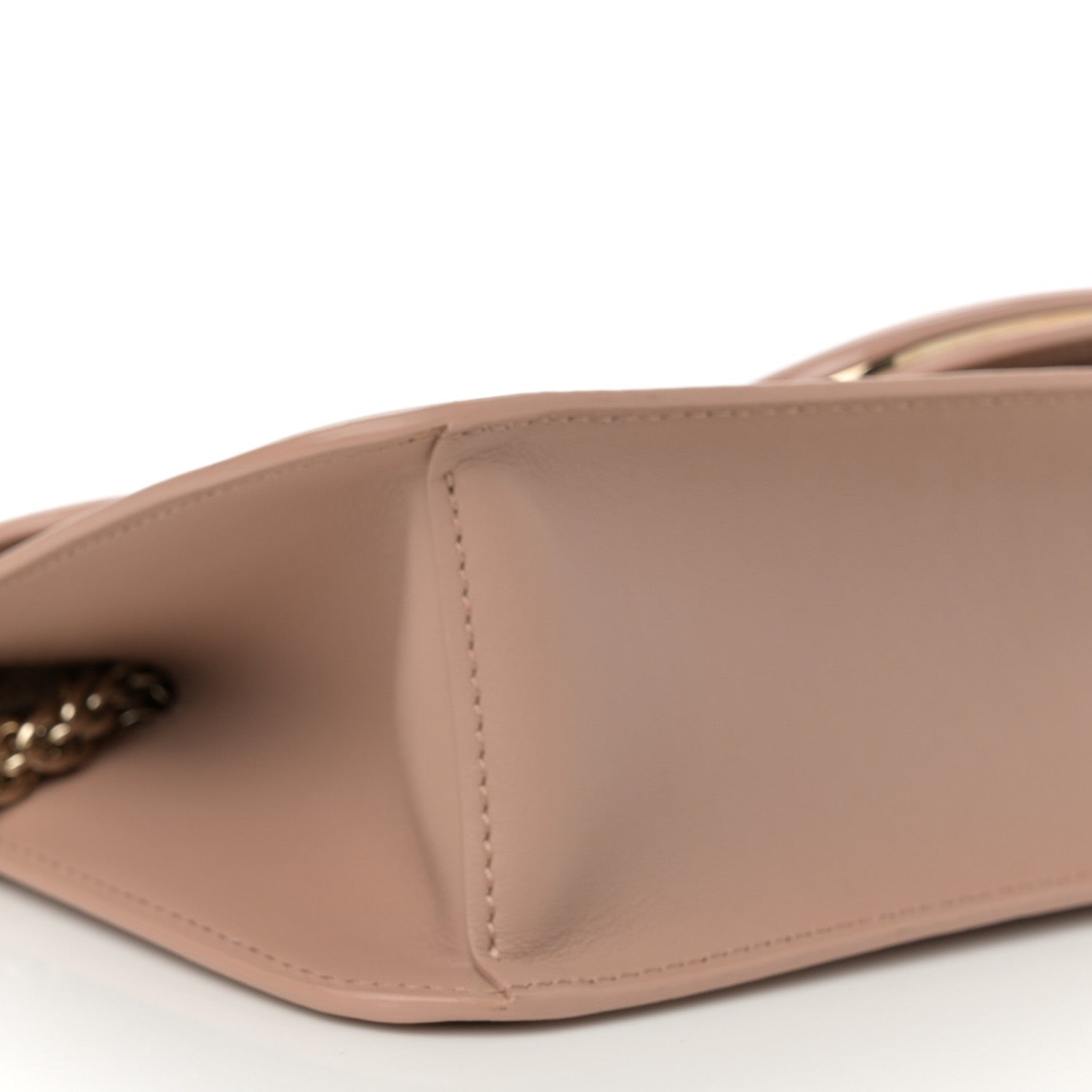 Valentino Garavani Calfskin Enamel Vlogo Loco Shoulder Bag Rose Cannelle 9 of 11