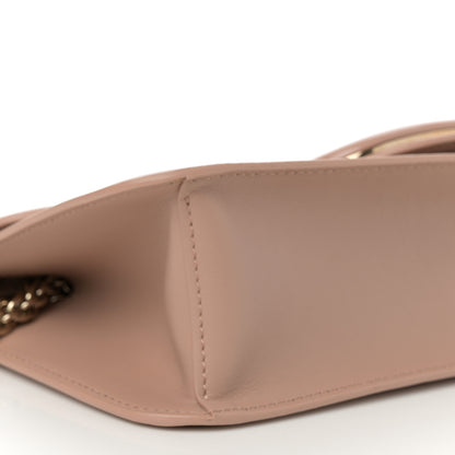 Valentino Garavani Calfskin Enamel Vlogo Loco Shoulder Bag Rose Cannelle 9 of 11
