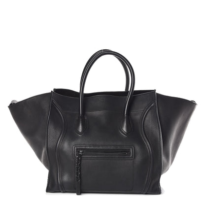 Celine Supple Calfskin Large Phantom Luggage Black 1 of 15
