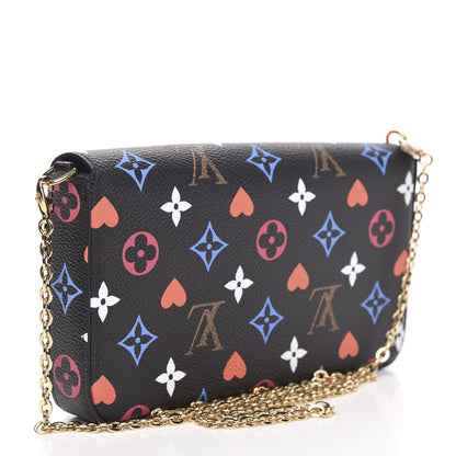 Louis Vuitton Game On Felicie Chain Wallet Black 3 of 9