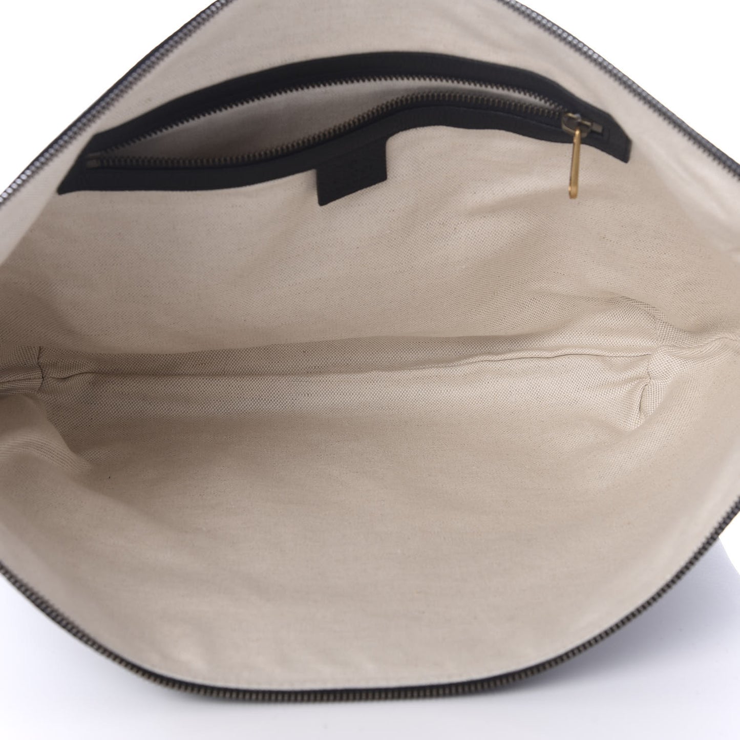 Grained Calfskin Logo Half Moon Hobo Black