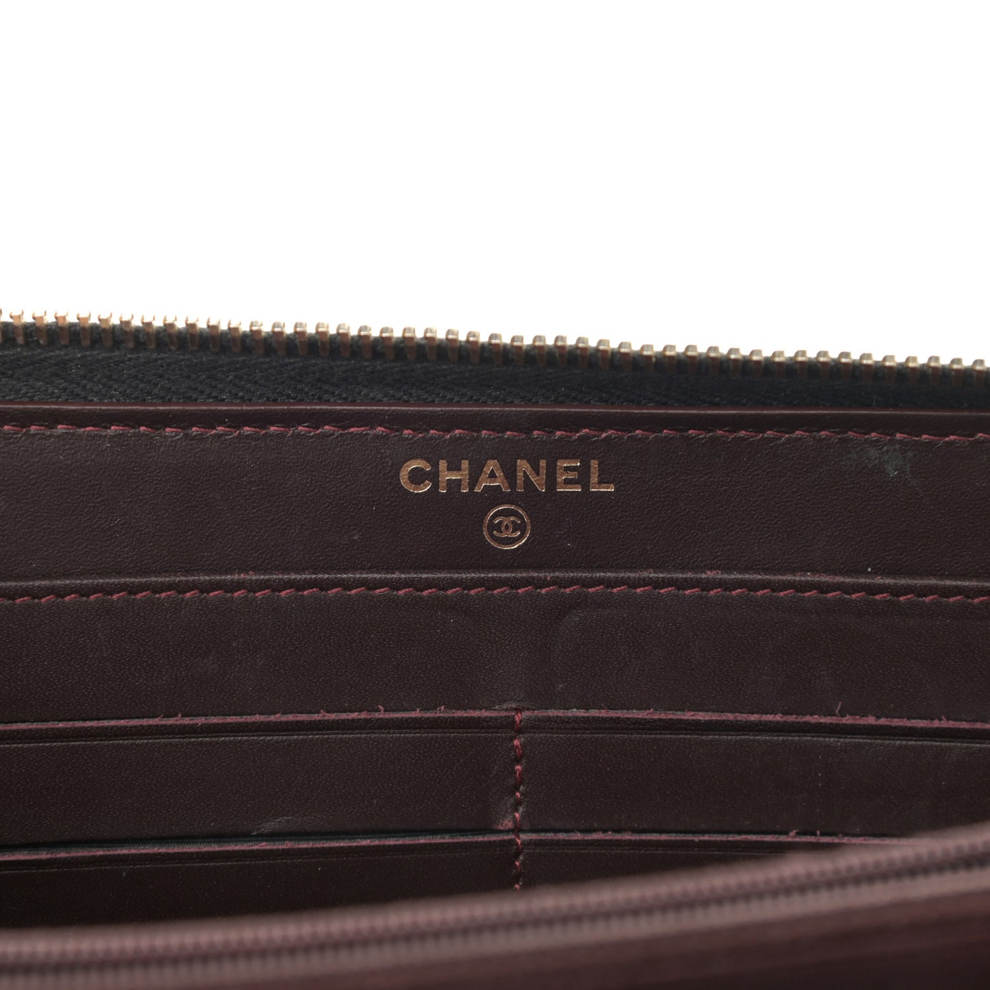 Caviar Quilted Large Gusset Zip Around Wallet Black