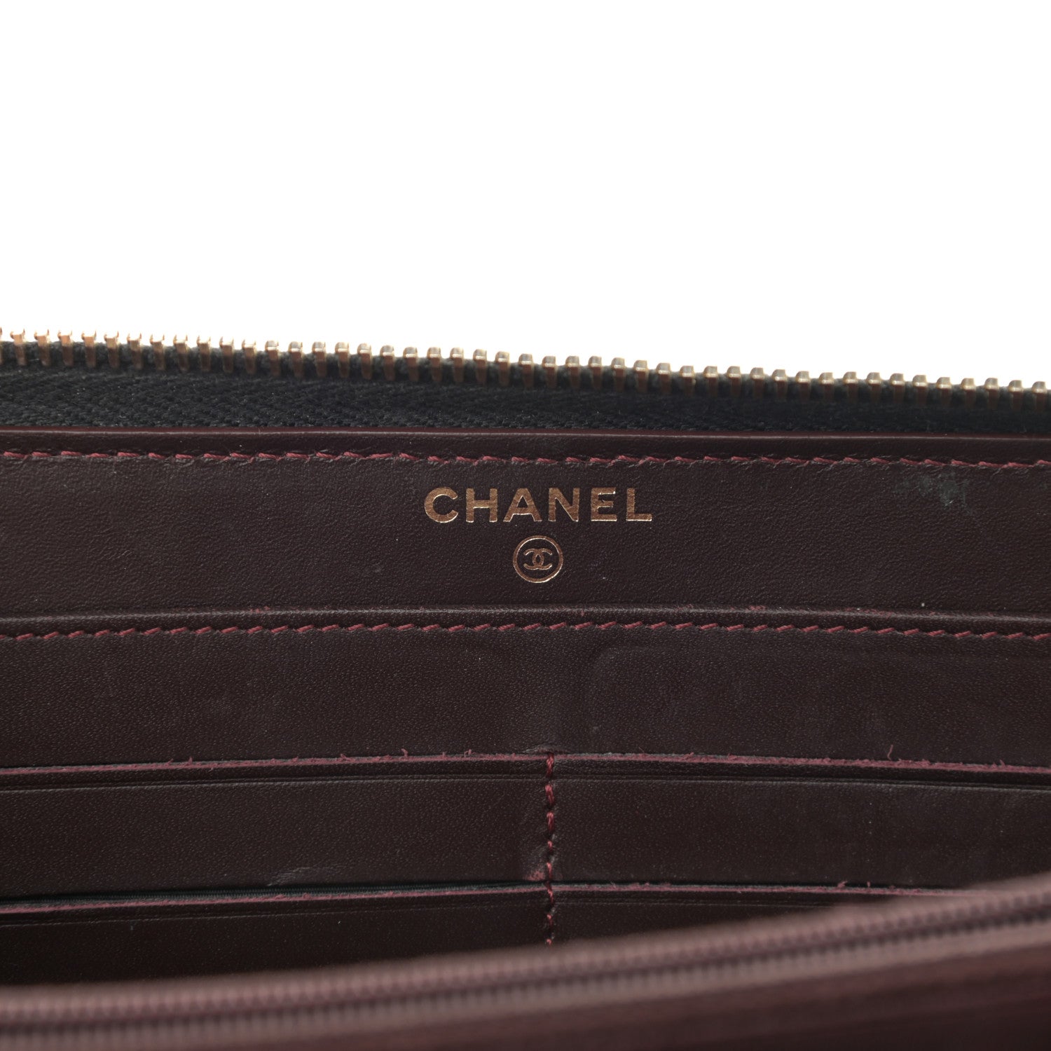 Chanel Caviar Quilted Large Gusset Zip Around Wallet Black 6 of 10