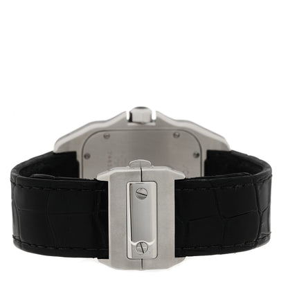 Cartier Stainless Steel Alligator 38mm Santos 100 Automatic Watch 3 of 4