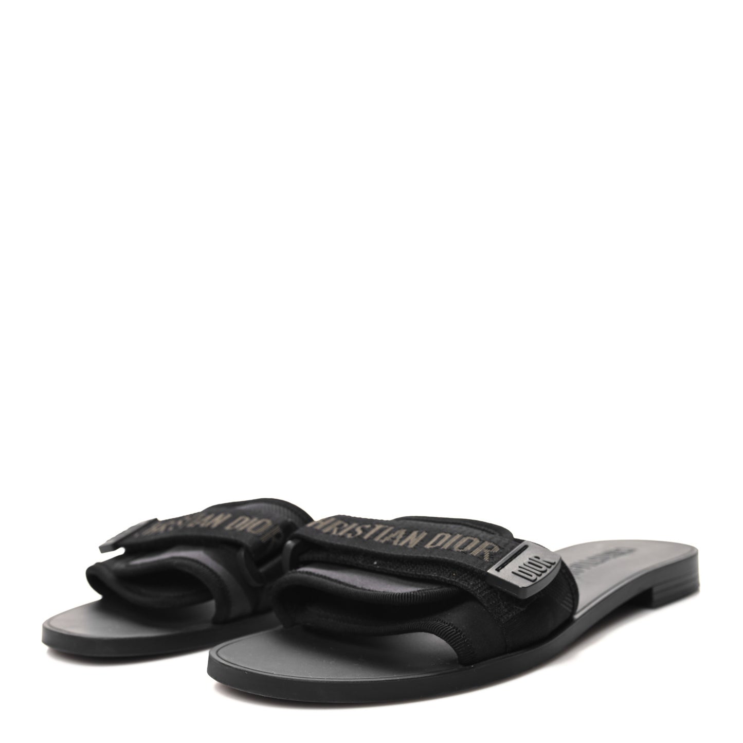 Technical Stretch Fabric Camouflage Dio(r)evolution Slide Sandals 39 Black Military