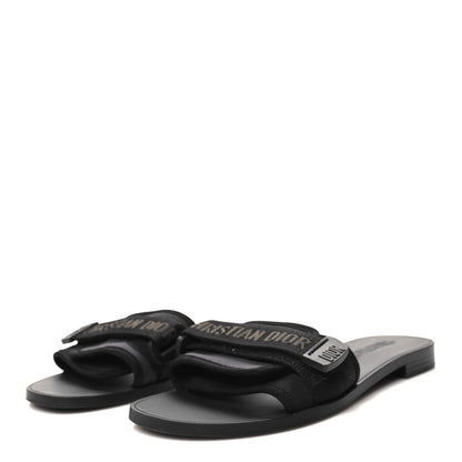 Christian Dior Technical Stretch Fabric Camouflage Dio(r)evolution Slide Sandals 39 Black Military 3 of 9