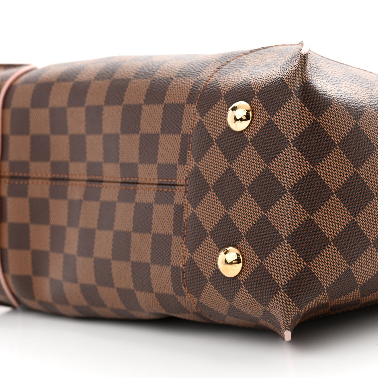 Louis Vuitton Damier Ebene Caissa Hobo Rose Ballerine 10 of 11