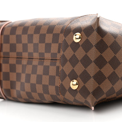 Louis Vuitton Damier Ebene Caissa Hobo Rose Ballerine 10 of 11