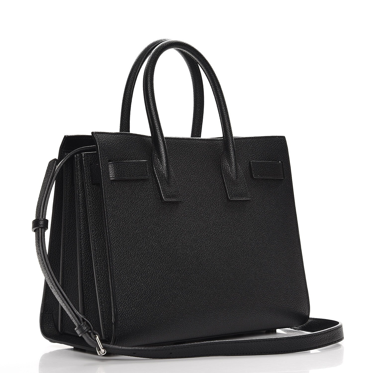 Saint Laurent Grained Calfskin Baby Sac De Jour Black 4 of 9