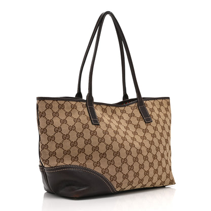Gucci Monogram Medium New Britt Tote Brown 3 of 15