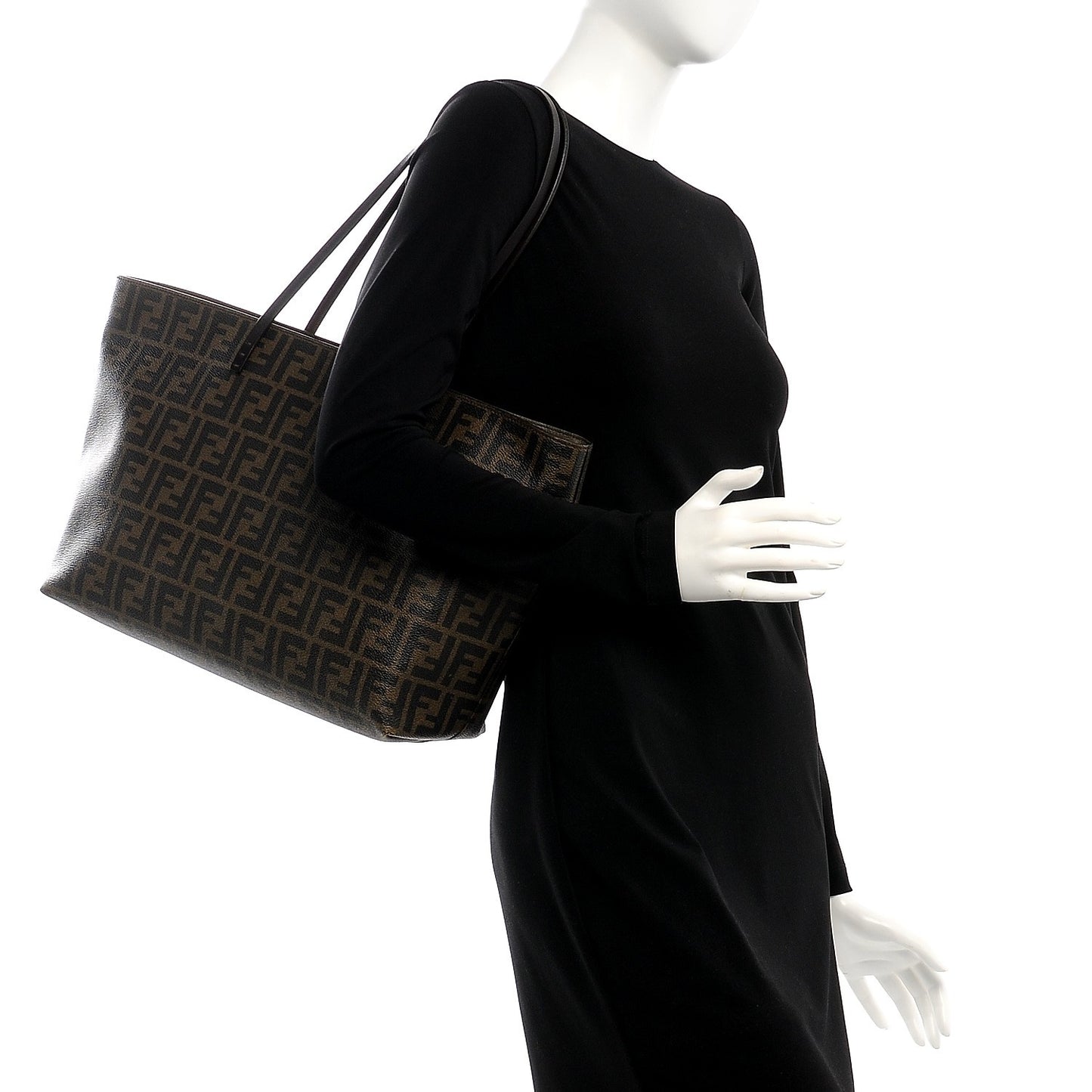 Zucca Spalmati Medium Roll Tote Tobacco Moro
